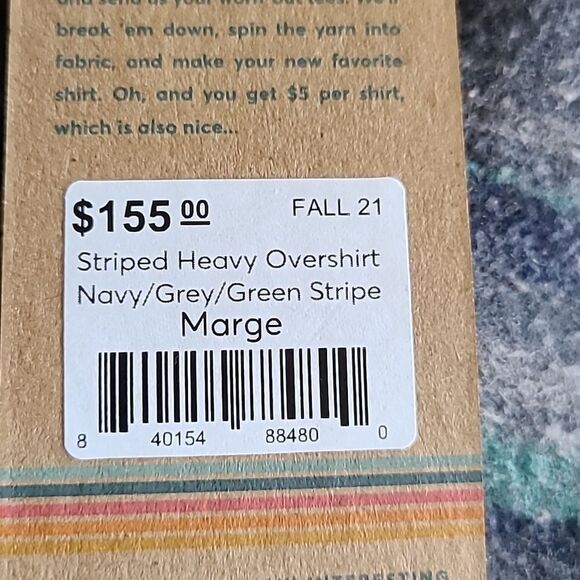 Marine layer striped heavy overshirt - Picture 6 of 6